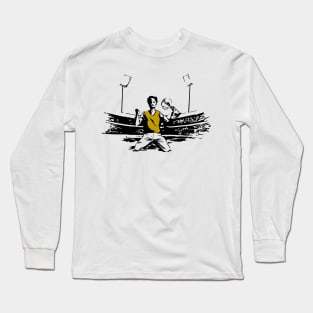 Boy on a football ground Long Sleeve T-Shirt